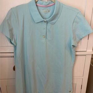 LILLY PULITZER Blue Luxletic Polo Large